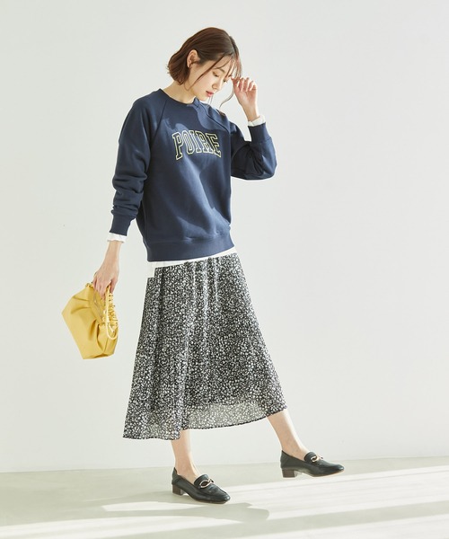 ROPE' PICNIC(ロペピクニック)の「【リンクコーデ】花柄スカート(スカート・レディース・ホワイト/ブラック/グリーン・38)」の13枚目の写真