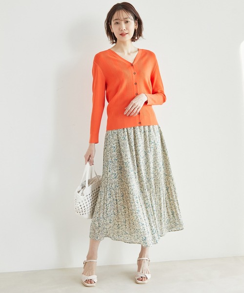 ROPE' PICNIC(ロペピクニック)の「【リンクコーデ】花柄スカート(スカート・レディース・ホワイト/ブラック/グリーン・38)」の16枚目の写真