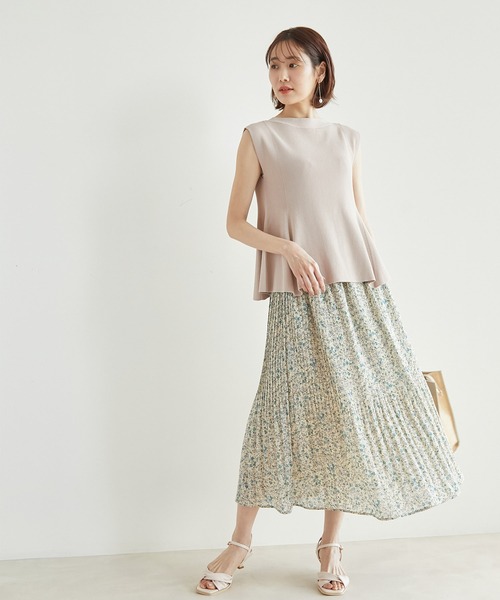 ROPE' PICNIC(ロペピクニック)の「【リンクコーデ】花柄スカート(スカート・レディース・ホワイト/ブラック/グリーン・38)」の17枚目の写真