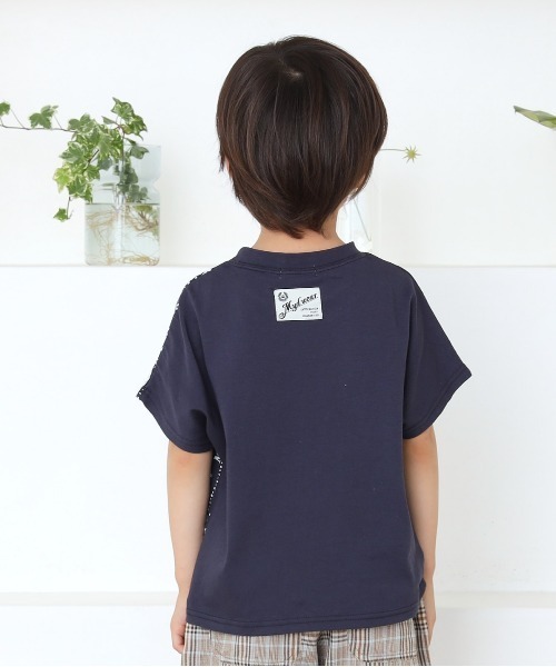 バンダナプリント　Tシャツ　プリスティン セール】バンダナプリント半袖Tシャツ□80～140cm（Tシャツ