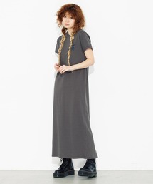 X-girl | COLLEGE LOGO S/S MAXI DRESS(ワンピース)