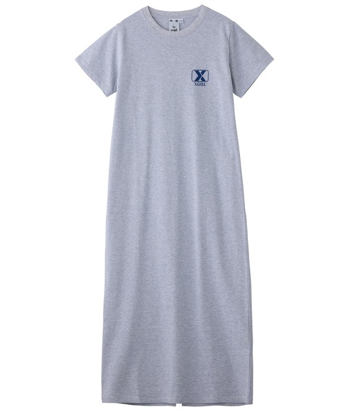 X-girl（エックスガール）の「COLLEGE LOGO S/S MAXI DRESS（ワンピース・レディース・イエロー/アッシュ/チャコール・S/M）」の15枚目の写真