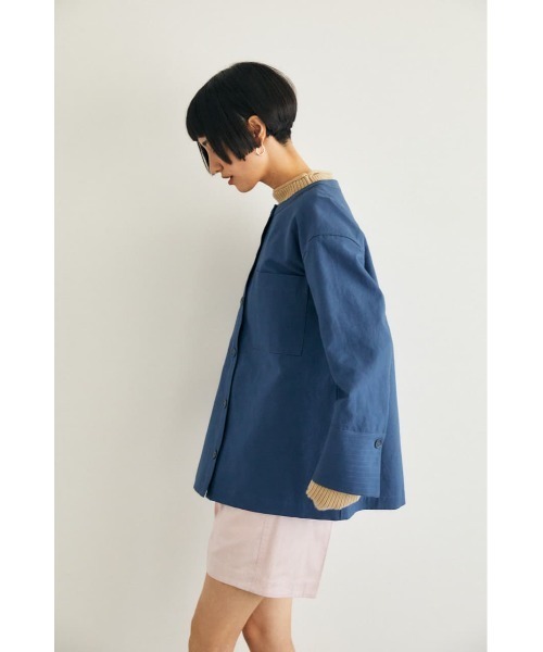M_(エムアンダーバー)の「【M_】 BUTTON ジャケット(ノーカラージャケット・レディース・オレンジ系その他/ライトベージュ/ブルー・FREE)」の16枚目の写真