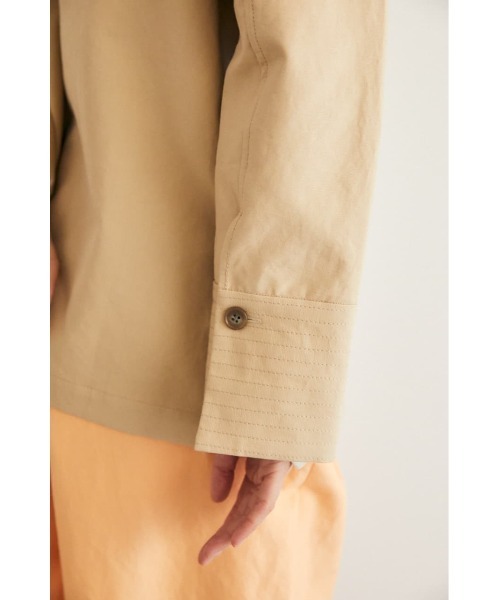 M_(エムアンダーバー)の「【M_】 BUTTON ジャケット(ノーカラージャケット・レディース・オレンジ系その他/ライトベージュ/ブルー・FREE)」の10枚目の写真