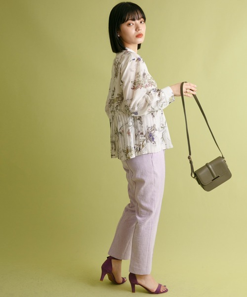 Eimee Law - 新品 タグ付 EimeeLaw エイミーロウ 花柄 プリーツブラウス ボタニカル セール】ボタニカルフラワー2WAYプリーツブラウス（シャツ