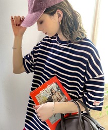 Java | 《JaVa ジャバコラボ》愛されレトロボーダー。メンズライクマルチボーダーTee(Tシャツ/カットソー)