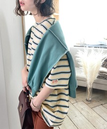 Java | 《JaVa ジャバコラボ》愛されレトロボーダー。メンズライクマルチボーダーTee(Tシャツ/カットソー)