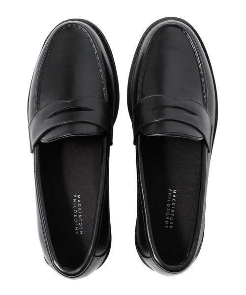 MACKINTOSH PHILOSOPHY（ﾏｯｷﾝﾄｯｼｭ ﾌｨﾛｿﾌｨｰ）の「レザーニュアンスPVC レインローファー（レインシューズ・メンズ・ブラック・LL/S/M/L）」の5枚目の写真