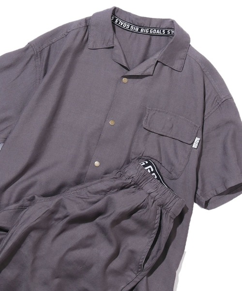 F.O.KIDS（エフオーキッズ）の「F.O.KIDS/エフオーキッズ リラックスセットアップ 半袖/ショーツ（セットアップ・キッズ・チャコールグレー/ベージュ/カーキ・120/140）」の2枚目の写真