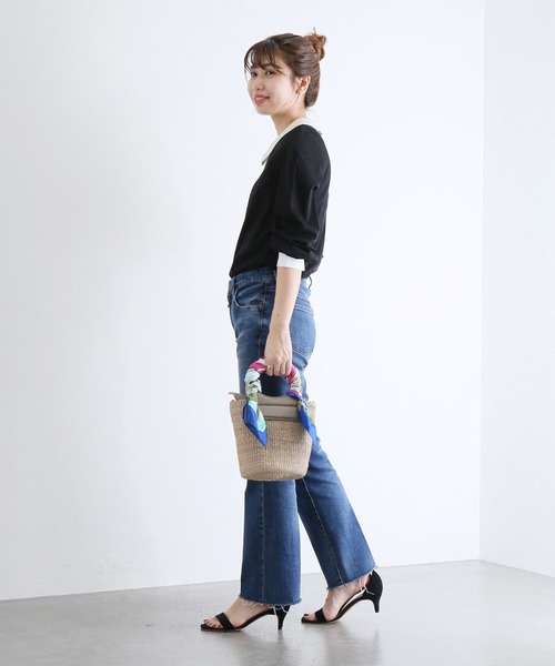 La TOTALITE（ラトータリテ）の「《追加》配色襟プルオーバー（Tシャツ/カットソー・レディース・ブラック・FREE）」の17枚目の写真