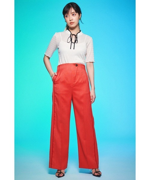 LILY BROWN（リリーブラウン）の「チャイナカットトップス（T