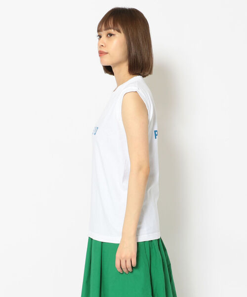 FUNG(ファング)の「FUNG/ファング Sleeveless T weekend スリーブレスティー ”ウィークエンド”(タンクトップ・レディース・ホワイト・SMALL)」の3枚目の写真