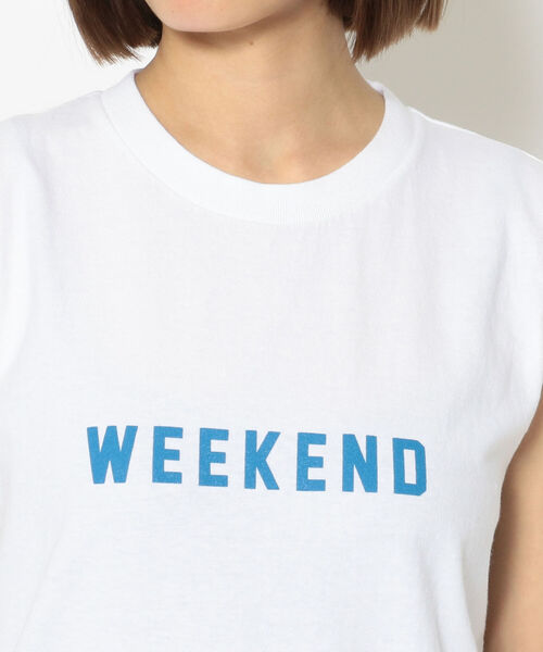FUNG(ファング)の「FUNG/ファング Sleeveless T weekend スリーブレスティー ”ウィークエンド”(タンクトップ・レディース・ホワイト・SMALL)」の9枚目の写真