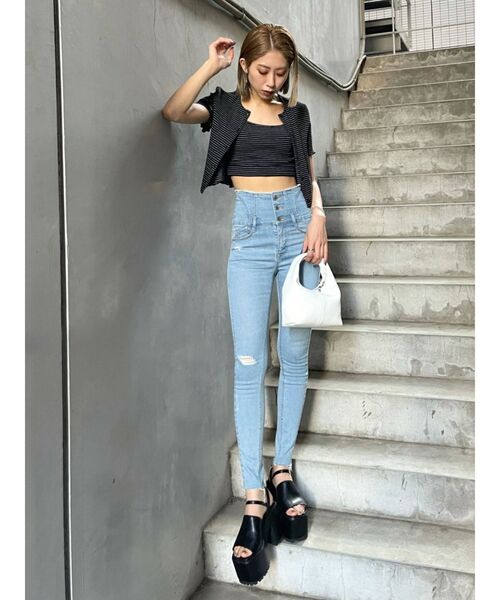 EMODA（エモダ）の「ボリュームトゥサンダル（サンダル・レディース・ホワイト/ブラック・SMALL/MEDIUM/LARGE）」の15枚目の写真