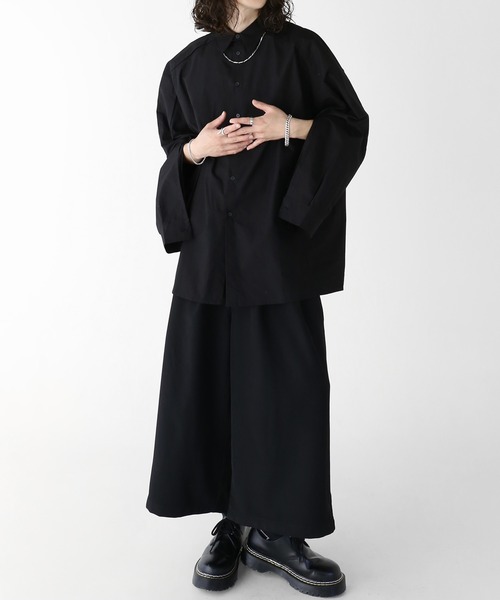 minsobi（ミンソビ）の「タッククロップドパンツ（スラックス・メンズ・ブラック・FREE）」の22枚目の写真