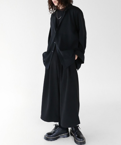 minsobi（ミンソビ）の「タッククロップドパンツ（スラックス・メンズ・ブラック・FREE）」の11枚目の写真