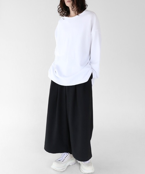 minsobi（ミンソビ）の「タッククロップドパンツ（スラックス・メンズ・ブラック・FREE）」の16枚目の写真