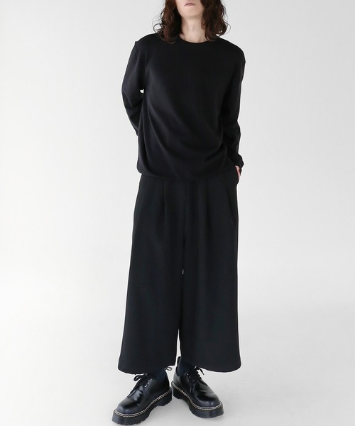 minsobi（ミンソビ）の「タッククロップドパンツ（スラックス・メンズ・ブラック・FREE）」の12枚目の写真