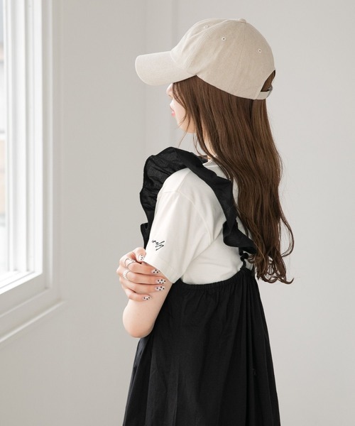 Heather(ヘザー)の「コンパクトロゴ刺繍T 283377(Tシャツ/カットソー・レディース・ホワイト×ブラック/ホワイト×レッド/ホワイト×ネイビー・FREE)」の21枚目の写真