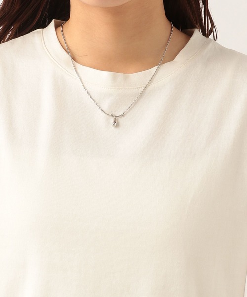 Heather(ヘザー)の「コンパクトロゴ刺繍T 283377(Tシャツ/カットソー・レディース・ホワイト×ブラック/ホワイト×レッド/ホワイト×ネイビー・FREE)」の12枚目の写真