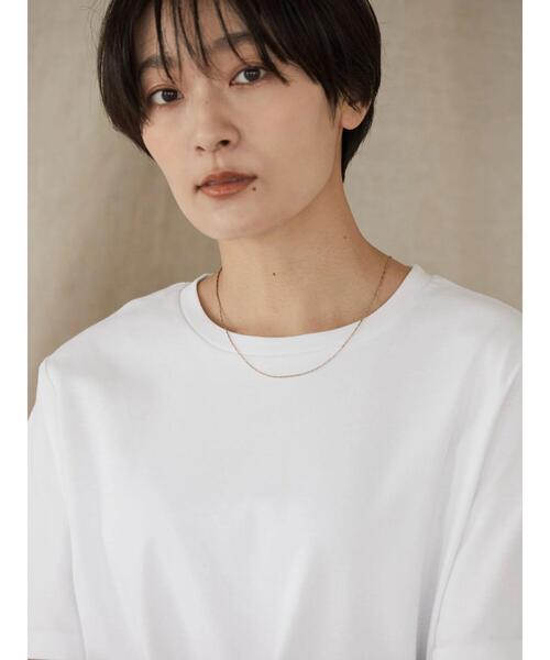 AMERICAN HOLIC(アメリカンホリック)の「Daily サイドスリットカットプルオーバー(Tシャツ/カットソー・レディース・ブラック/ブラウン/オフホワイト/ピンク/ミント/マルチ/ブルー系その他2/モカ/その他7/パープル/ブラック系その他4/ブルー・S/M/L)」の18枚目の写真