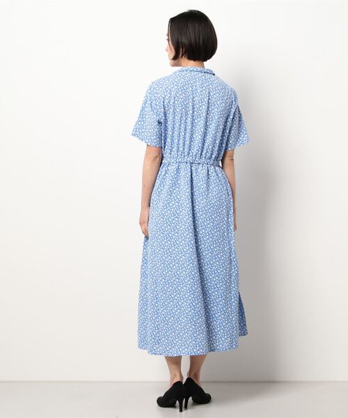 ehka sopo（エヘカソポ）の「花柄開襟ワンピース（ワンピース・レディース・ブラック/ブルー/グリーン・ﾌﾘ-）」の22枚目の写真