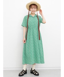 ehka sopo | 花柄開襟ワンピース(ワンピース)