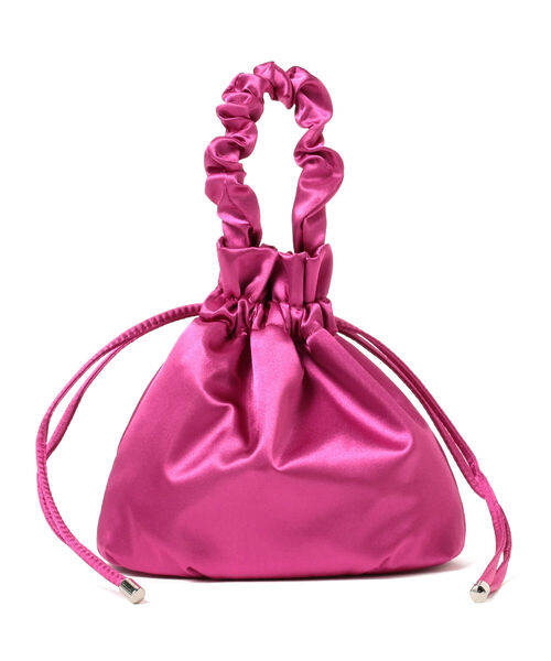 Ray BEAMS（レイビームス）の「Ray BEAMS / サテン 巾着 ミニ バッグ（メッセンジャーバッグ・レディース・ピンク/グリーン系その他2・ONE SIZE）」の11枚目の写真