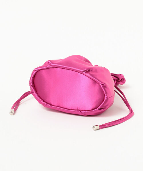 Ray BEAMS（レイビームス）の「Ray BEAMS / サテン 巾着 ミニ バッグ（メッセンジャーバッグ・レディース・ピンク/グリーン系その他2・ONE SIZE）」の5枚目の写真