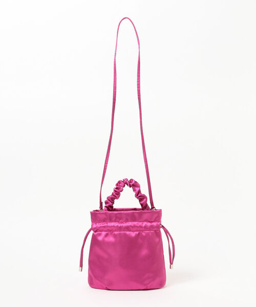 Ray BEAMS（レイビームス）の「Ray BEAMS / サテン 巾着 ミニ バッグ（メッセンジャーバッグ・レディース・ピンク/グリーン系その他2・ONE SIZE）」の14枚目の写真