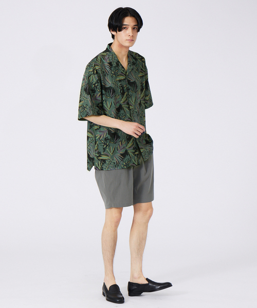 ABAHOUSE(アバハウス)の「WEB限定 ビッグシルエット 総柄プリント オープンカラーシャツ(シャツ/ブラウス・メンズ・グリーン系その他/ブラック系その他/グレー系その他・46/48)」の4枚目の写真