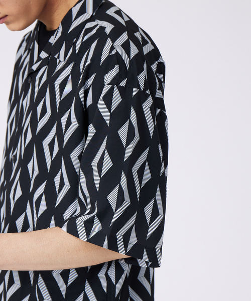 ABAHOUSE(アバハウス)の「WEB限定 ビッグシルエット 総柄プリント オープンカラーシャツ(シャツ/ブラウス・メンズ・グリーン系その他/ブラック系その他/グレー系その他・46/48)」の10枚目の写真