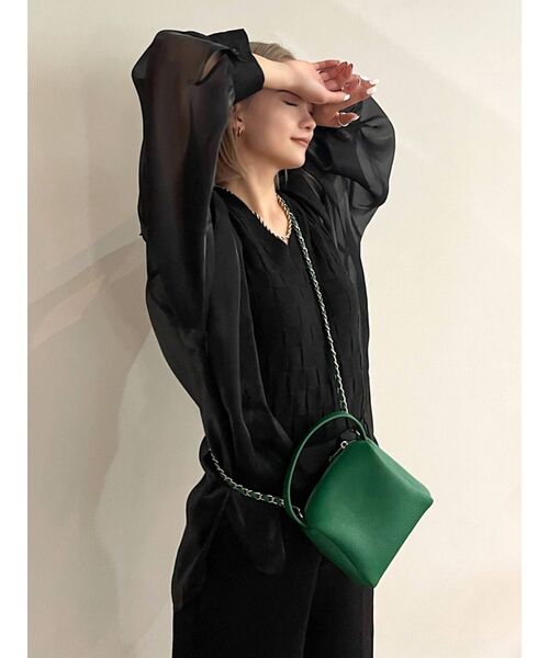 EMODA（エモダ）の「エアリールーズシャツ（シャツ/ブラウス・レディース・ホワイト/ブラック/その他/グレー・FREE）」の19枚目の写真