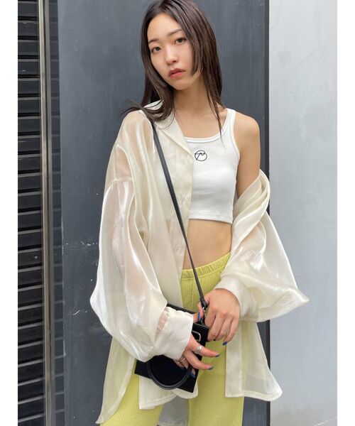 EMODA（エモダ）の「エアリールーズシャツ（シャツ/ブラウス・レディース・ホワイト/ブラック/その他/グレー・FREE）」の14枚目の写真