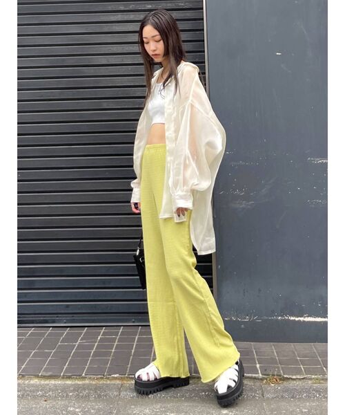 EMODA（エモダ）の「エアリールーズシャツ（シャツ/ブラウス・レディース・ホワイト/ブラック/その他/グレー・FREE）」の13枚目の写真