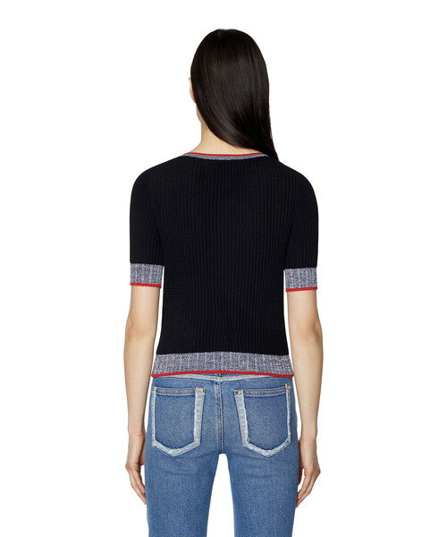 DIESEL（ディーゼル）の「レディース 半袖 ニット トップス（その他トップス・レディース・イエロー/ブラック/ブルー・X-LARGE/SMALL/LARGE/MEDIUM）」の20枚目の写真