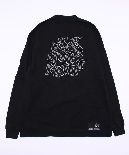 UNRAVEL PROJECT(アンレーベル プロジェクト)の「UNRAVEL PROJECT/アンラヴェルプロジェクト/FCK MOTIF VINTAGE JERS LS TEE(UMAF9-110)(Tシャツ/カットソー・メンズ・ブラック・SMALL/X-SMALL/XX-SMALL/MEDIUM)」の3枚目の写真