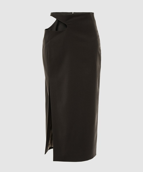 【美品】LOW CLASSIC Curve Hole Long Skirt M LOW CLASSIC（ロウ クラシック）の「CURVE HOLE LONG SKIRT