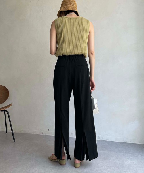 CAPRICIEUX LE'MAGE（カプリシューレマージュ）の「バックスリットストレッチパンツ（その他パンツ・レディース・ブラック/イエロー/グリーン/ホワイト系その他・38/36）」の11枚目の写真