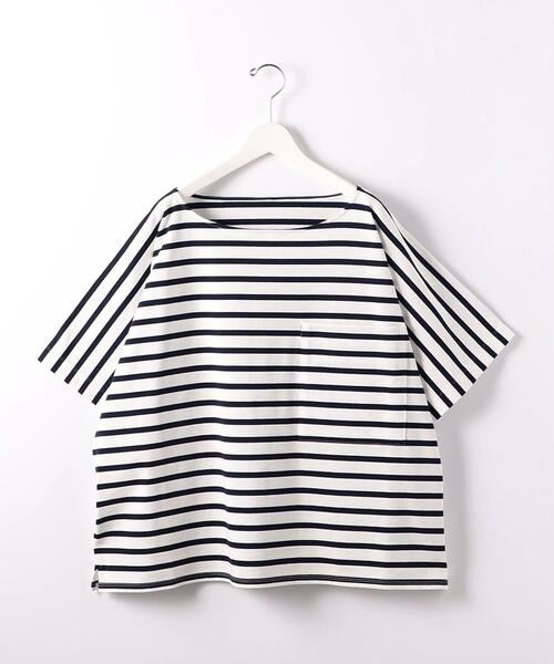 ATHA(アタ)の「<ATHA> OVERSIZED BORDER SHT/カットソー(Tシャツ/カットソー・メンズ・ホワイト・FREE)」の1枚目の写真