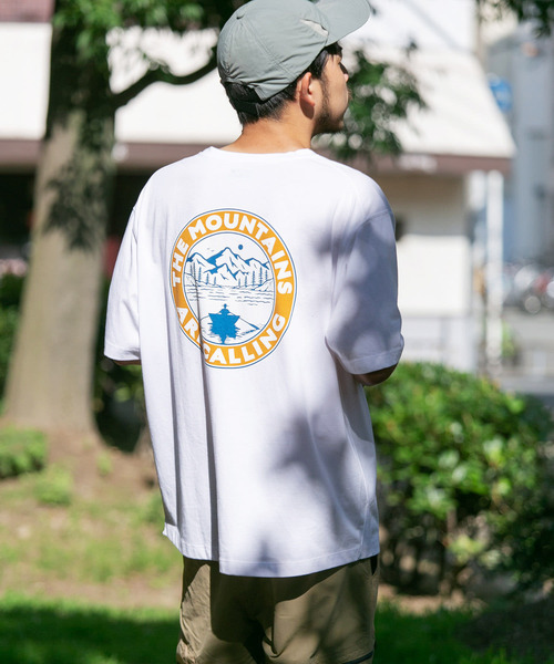 EKAL（エカル）の「EKAL　The mountains Circle T-shirts（Tシャツ/カットソー・メンズ・ホワイト/グリーン・MEDIUM/LARGE）」の4枚目の写真