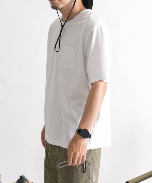 EKAL（エカル）の「EKAL　The mountains Circle T-shirts（Tシャツ/カットソー・メンズ・ホワイト/グリーン・MEDIUM/LARGE）」の5枚目の写真