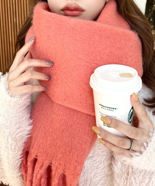 新品未使用♦︎yae♦︎ロングスリーブカラーシャギーニット yae】Long Sleeve Color Shaggy Knit / ロングスリーブカラー