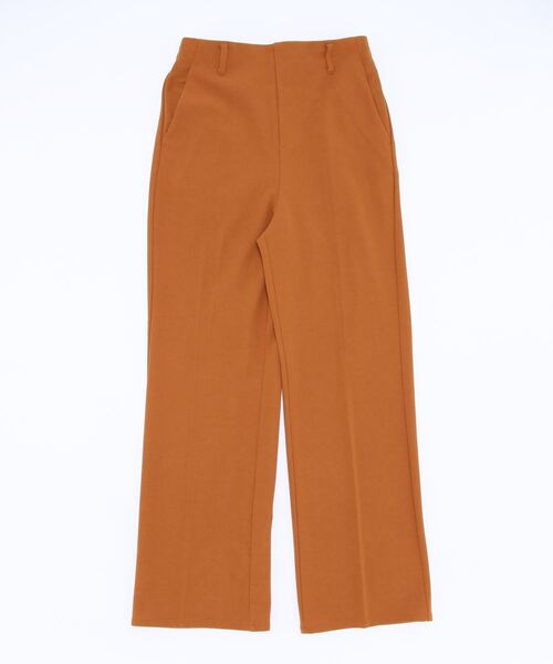 Samansa Mos2 blue（サマンサモスモスブルー）の「裾スリットパンツ【セットアップ可】（その他パンツ・レディース・ブラック/オレンジ/モカ・ﾌﾘ-）」の3枚目の写真