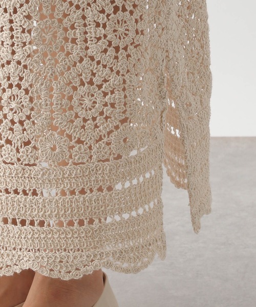 LEPSIM（レプシィム）の「レースナロースカート　350712（スカート・レディース・ブラック/オフホワイト・FREE）」の16枚目の写真