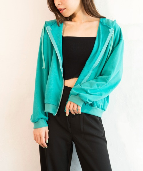 セール】ショート丈フルジップパーカー（パーカー）｜Alite cloth