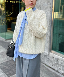 NOLLEY’S | ◇【WEB限定カラーあり】【OLDDERBY KNITWEAR】別注アランケーブル配色プルオーバーニット(ニット/セーター)