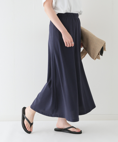 JOURNAL STANDARD relume(ジャーナルスタンダード レリューム)の「《追加》ハイツイストコットンフレアースカート(スカート・レディース・ネイビー・FREE)」の3枚目の写真