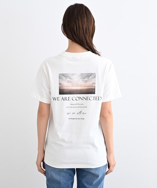 INDIVI(インディヴィ)の「【WORLD for the World】バックプリント フォトTシャツ(Tシャツ/カットソー・レディース・ホワイト・38/05/13)」の7枚目の写真