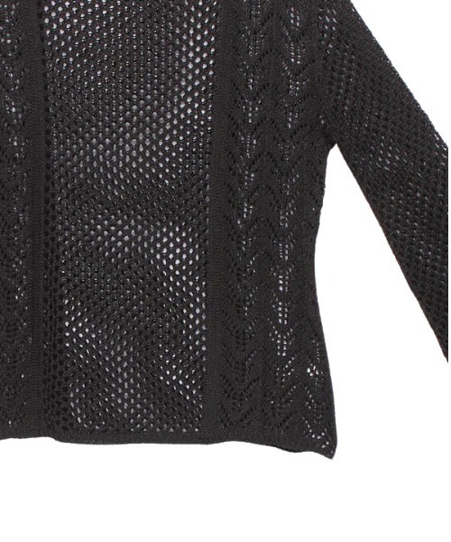 anuans（アニュアンス）の「クロシェニットトップス（ニット/セーター・レディース・ブラック/チャコールグレー/マスタード・FREE）」の19枚目の写真